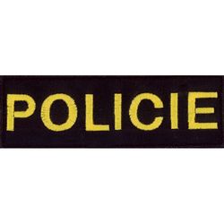 Nášivka: POLICIE [malá] černá | žlutá