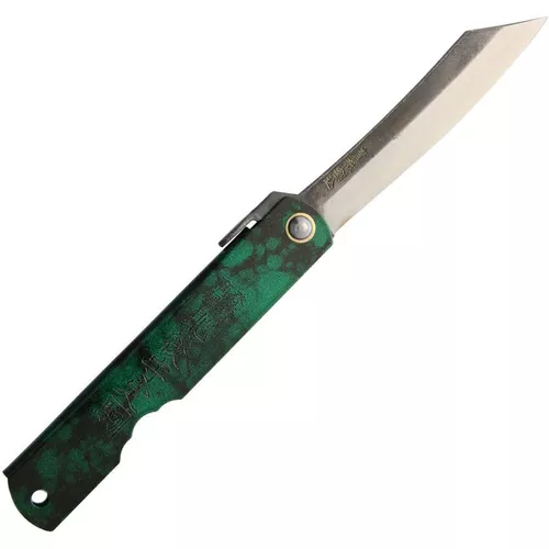 HIGONOKAMI nůž zavírací BLUE PAPER STEEL NEFRIT