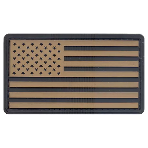 ROTHCO nášivka vlajka USA plast ČERNÁ/KHAKI