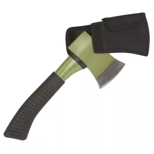 MIL-TEC sekera SURVIVAL celokov s nylon.pouzdrem ZELENÁ