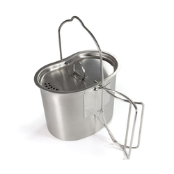 Origin Outdoors pítko US model nerezové skládací ucha a madlo 2v1 s víčkem