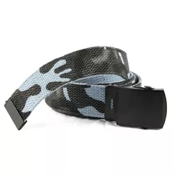 MIL-TEC opasek US kalhotový s černou sponou SKY BLUE CAMO