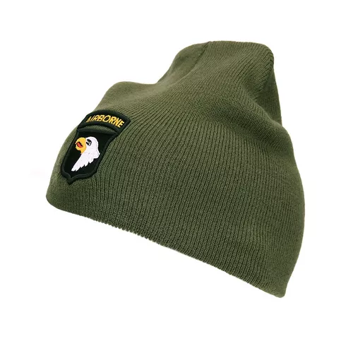 FOSTEX čepice 101st AIRBORNE pletená ZELENÁ