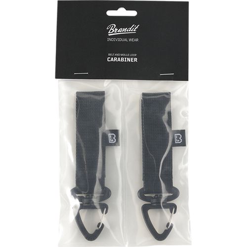 Brandit Poutko taktické s karabinou Belt and Molle Loop Carabiner černé