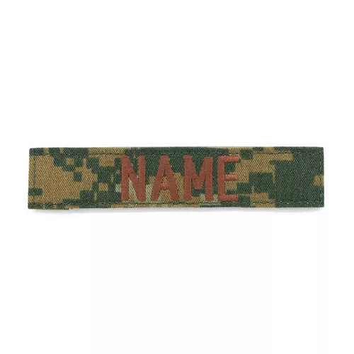 MILITARY RANGE nášivka jmenovka "NAME" 12,5 cm VELCRO MARPAT - DIGITAL WOODLAND