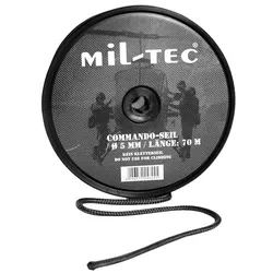 MIL-TEC šňůra COMMANDO ø 5 mm / 70 m ČERNÁ