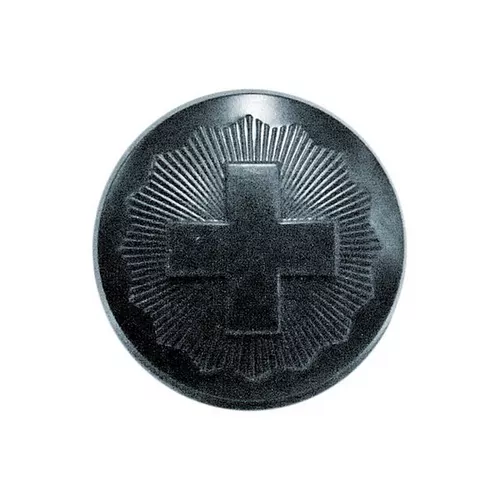 Knoflík ŠVÝCARSKÝ plastový ŠEDÝ