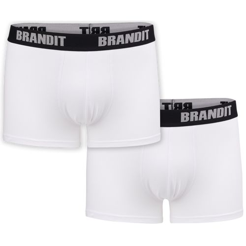 Brandit Boxerky Boxershorts Logo [sada 2 ks] bílé + bílé S