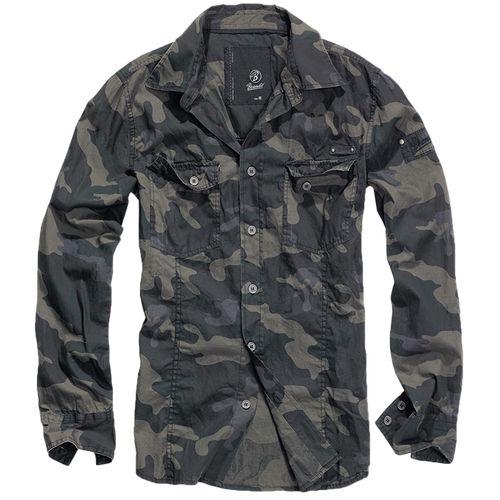 Brandit Košile SlimFit Shirt darkcamo M