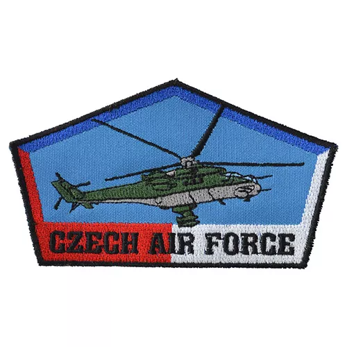 NAVYS nášivka CZECH AIR FORCE s vrtulníkem MI-24V - BAREVNÁ