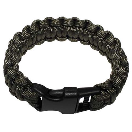 Náramek Paracord 2.3, plast. spona zelený S