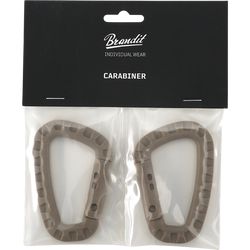 Brandit Karabina D Carabiner 2 Pack [sada 2 ks] camel