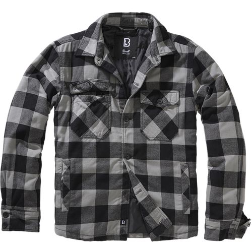 Brandit Bunda Lumberjacket černá | šedá 4XL