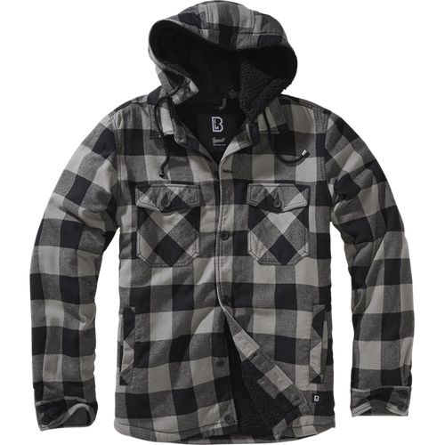 Brandit Bunda Lumberjacket Hooded černá | antracitová XL