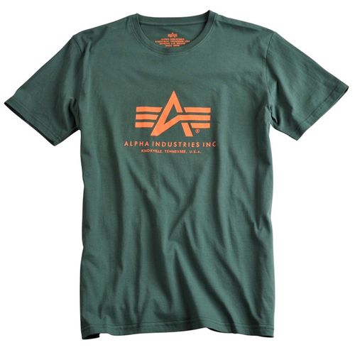 Alpha Industries Tričko  Basic T-Shirt petrolejové XXL