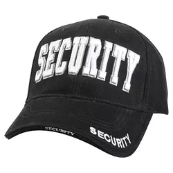 ROTHCO čepice DELUXE SECURITY "bílý nápis" baseball ČERNÁ