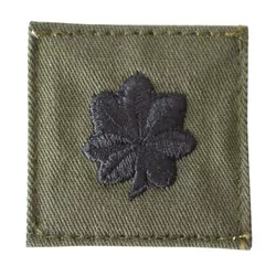 MILITARY RANGE nášivka hodnosti VELCRO LT. COLONEL ZELENÁ