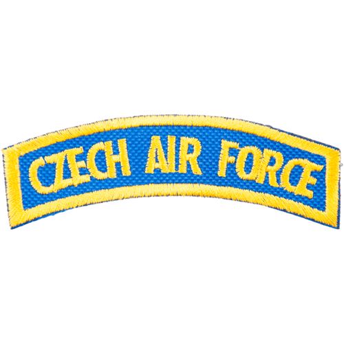 Nášivka: CZECH AIR FORCE [oblouková] modrá | žlutá