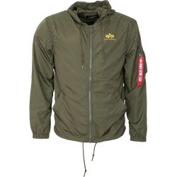 Alpha Industries Bunda  Windbreaker w.o. Back Print olivová tmavě M