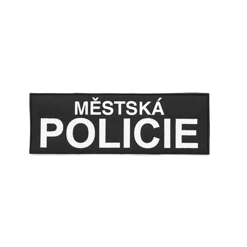 NAVYS nášivka MĚSTSKÁ POLICIE velká ČERNÁ