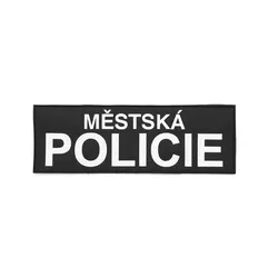 NAVYS nášivka MĚSTSKÁ POLICIE velká ČERNÁ