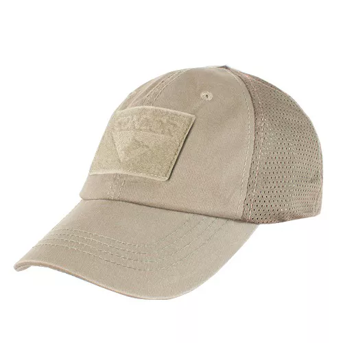CONDOR OUTDOOR čepice OPERATOR MESH s velcro panely KHAKI