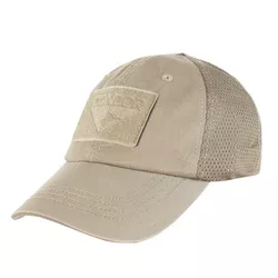 CONDOR OUTDOOR čepice OPERATOR MESH s velcro panely KHAKI