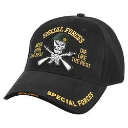 ROTHCO čepice DELUXE SPECIAL FORCES baseball ČERNÁ