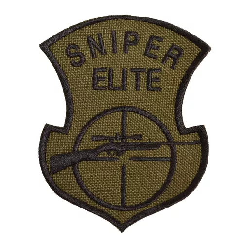 NAVYS nášivka SNIPER ELITE s odstřelovací puškou OLIV