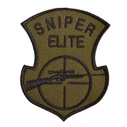 NAVYS nášivka SNIPER ELITE s odstřelovací puškou OLIV