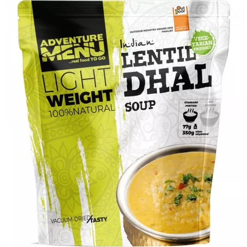ADVENTURE MENU čočkový Dhal PORCE 77g/350g - dehydrované hotové jídlo