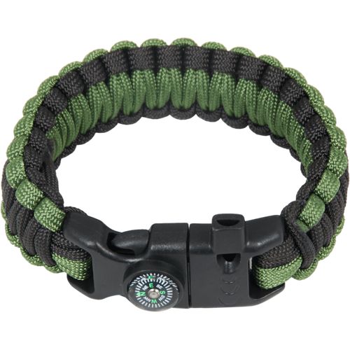 Náramek Paracord NAVIGATOR II. černá | zelená L