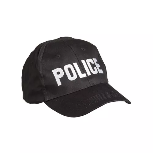 MIL-TEC čepice baseball s nápisem 'POLICE' ČERNÁ