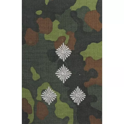 Bundeswehr nárameník BW STABSHAUPTMANN FLECKTARN / stříbrné vyšití