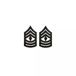 Odznak hodnostní USMC - 1stSgt. - ČERNÝ