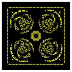 ROTHCO šátek DON´T TREAD ON ME 55 x 55 cm ČERNÝ
