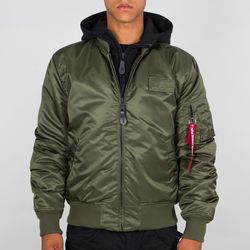 Alpha Industries Bunda  MA-1 D-Tec zelená tmavě | černá L