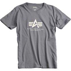 Alpha Industries Tričko  Basic T-Shirt greyblack M
