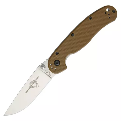 Ontario Knife Company nůž zavírací RAT II D2 COYOTE BROWN