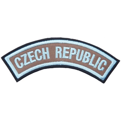 Nášivka: CZECH REPUBLIC - domovenka AČR [bsz] béžová | modrá