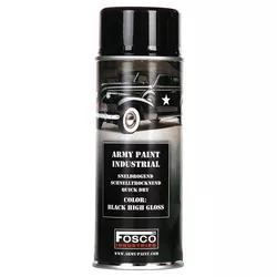 FOSCO barva ARMY ve spreji 400ml LESKLÁ ČERNÁ