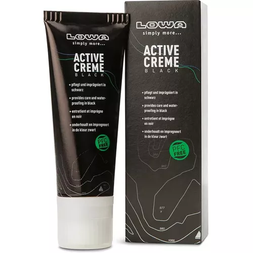 LOWA krém ACTIVE na boty 75 ml ČERNÝ