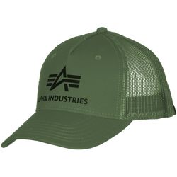 Alpha Industries Čepice Baseball Cap Basic Trucker zelená tmavě