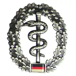 Bundeswehr odznak BW na baret Sanitätstruppe