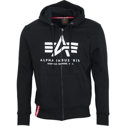 Alpha Industries Mikina  Basic Zip Hoody černá XXL