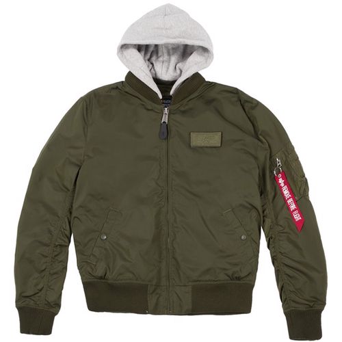 Alpha Industries Bunda  MA-1 TT Hood zelená tmavě