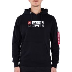 Alpha Industries Mikina  Block-Logo Hoody černá M