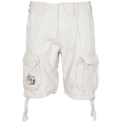 Surplus Kalhoty krátké Airborne Vintage Shorts bílá opraná 6XL