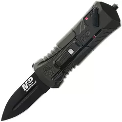 Smith & Wesson nůž vystřelovací MP COMPACT OTF hladké ostří ČERNÝ