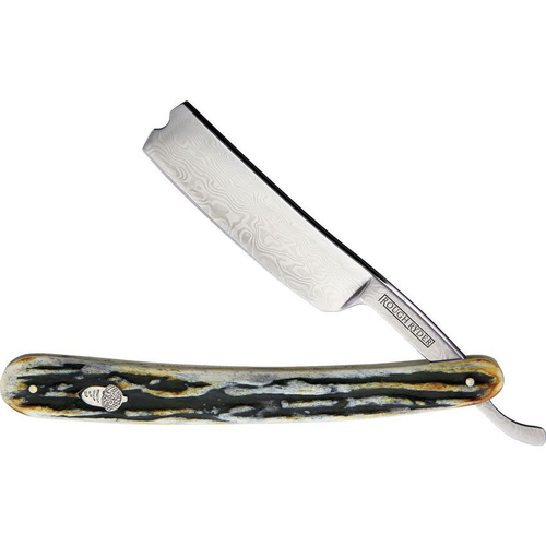 ROUGH RYDER břitva CINNAMON STAG damašková čepel